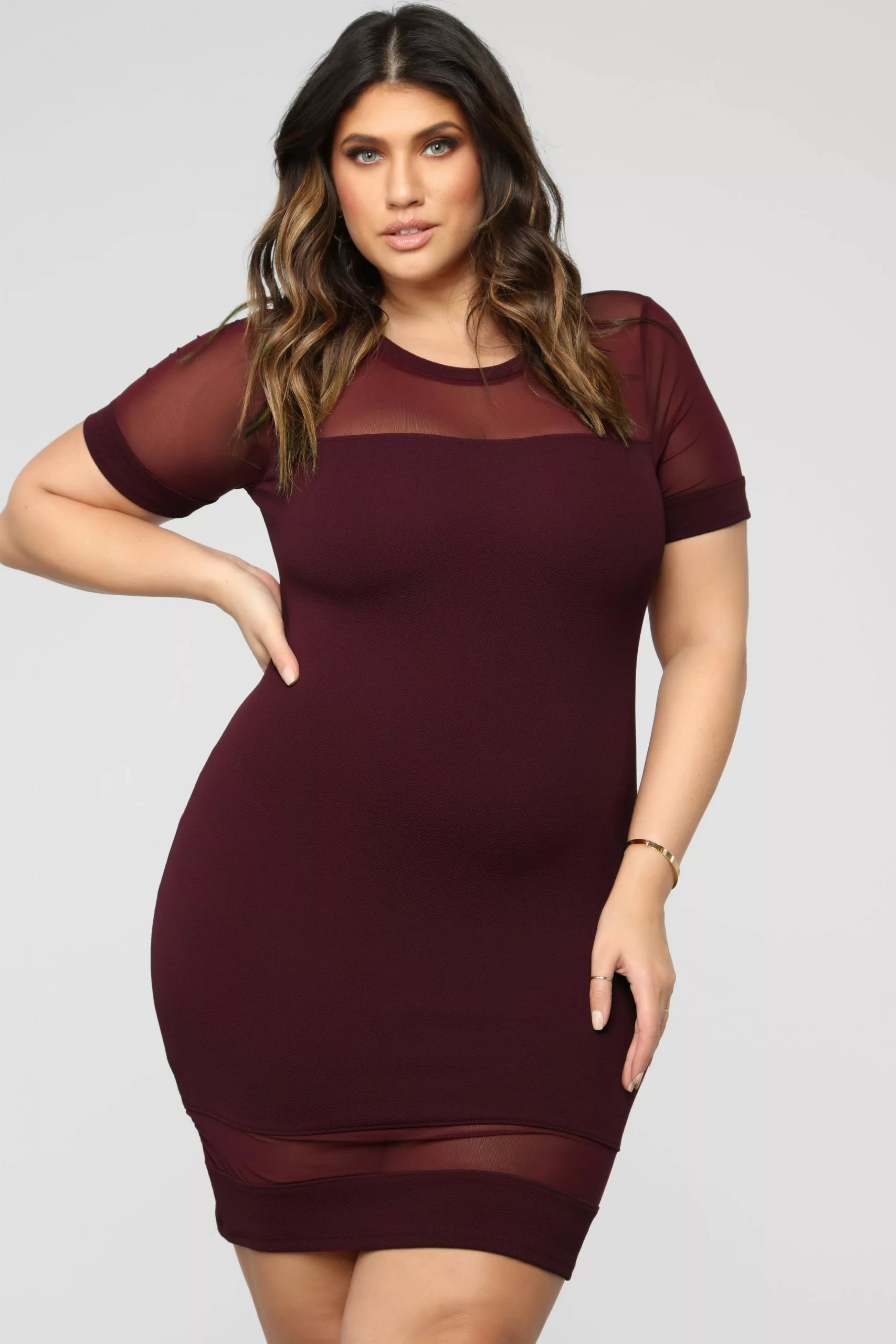 Fashion Nova Thinking Of You Dress - Merlot 5 Fashion Nova Thinking Of You Dress - Merlot - Image 3