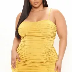 Fashion Nova Giana Ruched Mini Dress - Mustard 15 Fashion Nova Giana Ruched Mini Dress - Mustard -Fashion Nova Dresses Shop 01 11 22Studio3 RT JH 11 49 55 43 736331 Mustard 0616 PLUS KS
