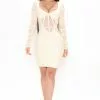 Fashion Nova Cater 2 You Bandage Mini Dress - Ivory