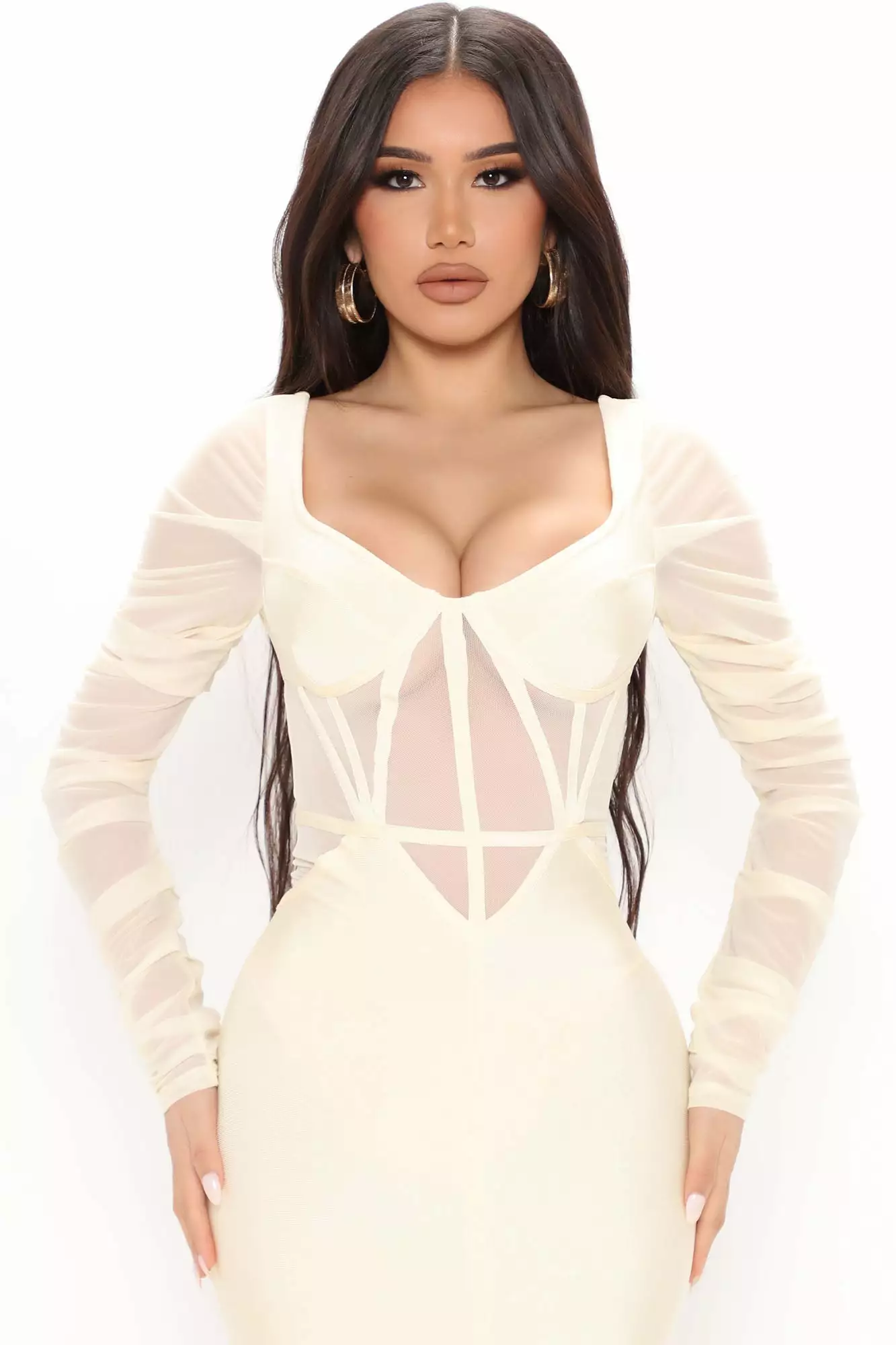 Fashion Nova Cater 2 You Bandage Mini Dress - Ivory 4 Fashion Nova Cater 2 You Bandage Mini Dress - Ivory - Image 2