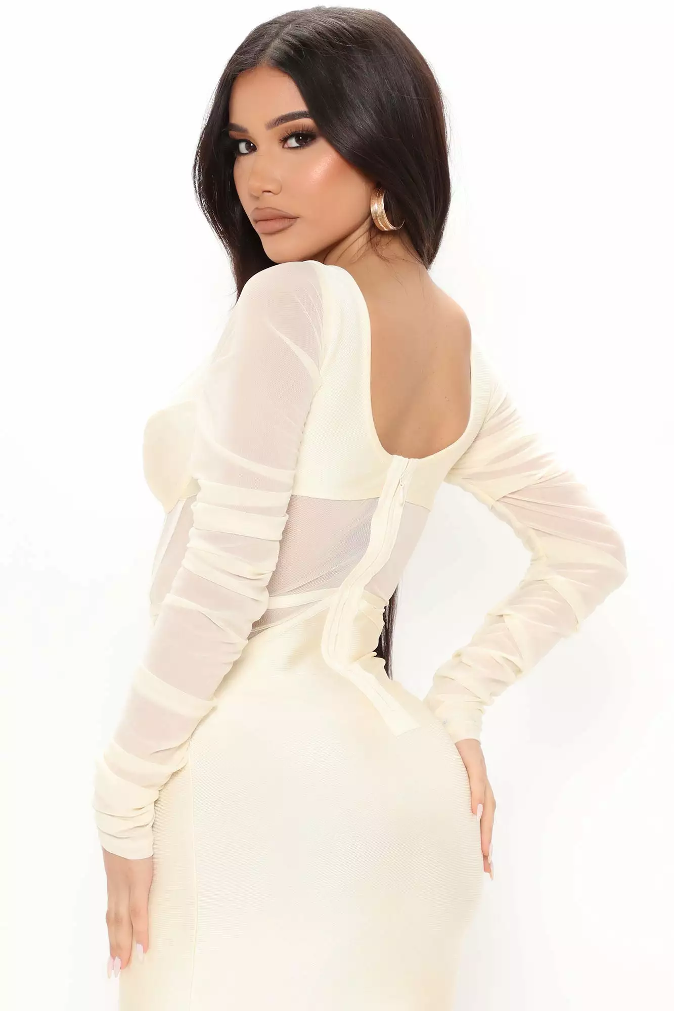 Fashion Nova Cater 2 You Bandage Mini Dress - Ivory 6 Fashion Nova Cater 2 You Bandage Mini Dress - Ivory - Image 4