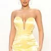 Fashion Nova Guest List Satin Micro Mini Dress - Yellow 2 Fashion Nova Guest List Satin Micro Mini Dress - Yellow -Fashion Nova Dresses Shop 01 14 22Studio1 RT MJ 10 21 50 7 DR2205 Yellow 2960 SG