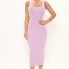 Fashion Nova Your Needs Met Mineral Wash Dress - Lavender/combo