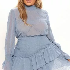 Fashion Nova Sweet Like Me Mini Dress - Blue -Fashion Nova Dresses Shop 01 14 22Studio3 RM 10 33 35 13 VID9216 Blue 1333 PLUS KS