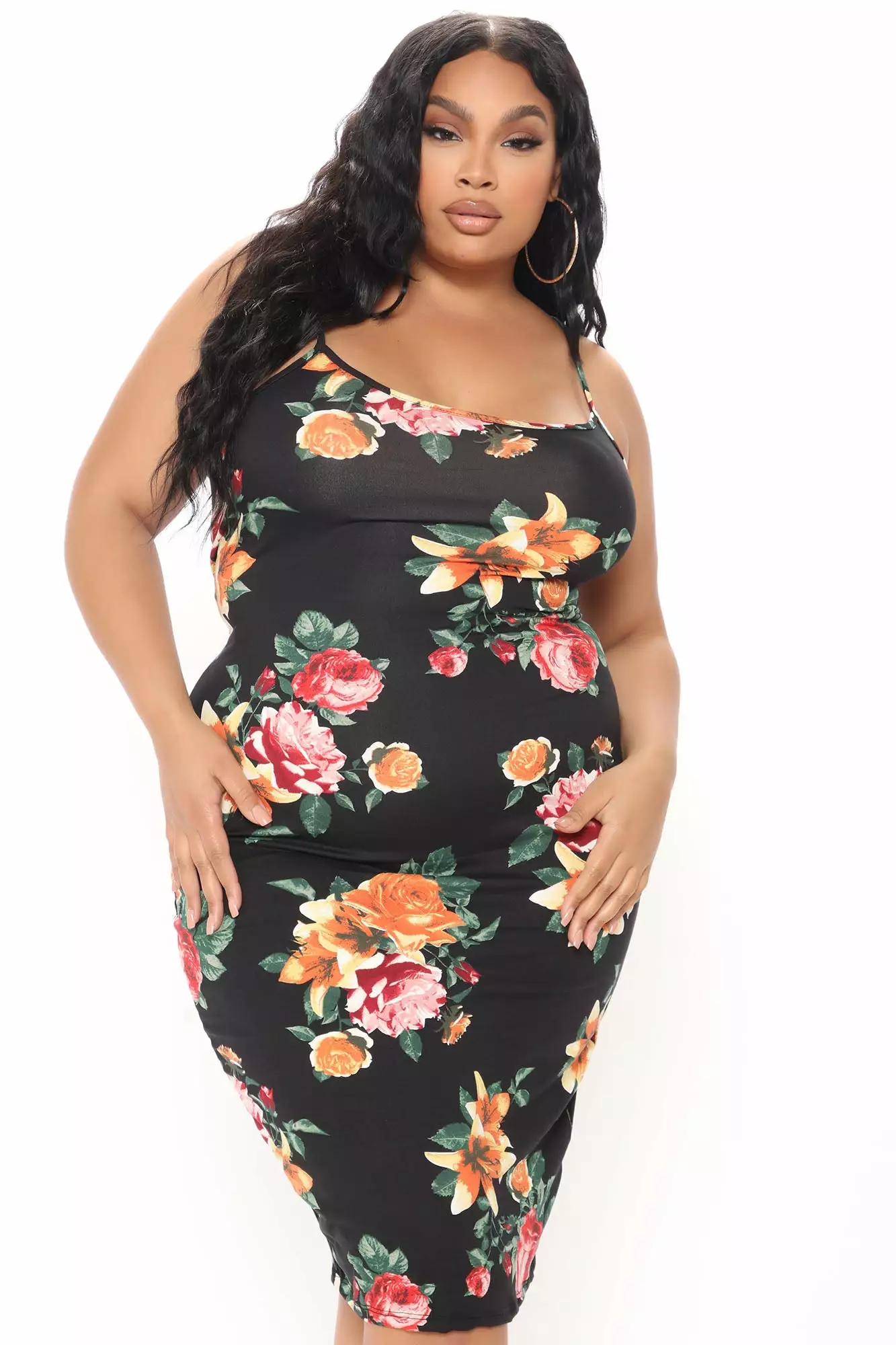 Fashion Nova Body Moves Midi Dress - Black Floral 15 Fashion Nova Body Moves Midi Dress - Black Floral - Image 13