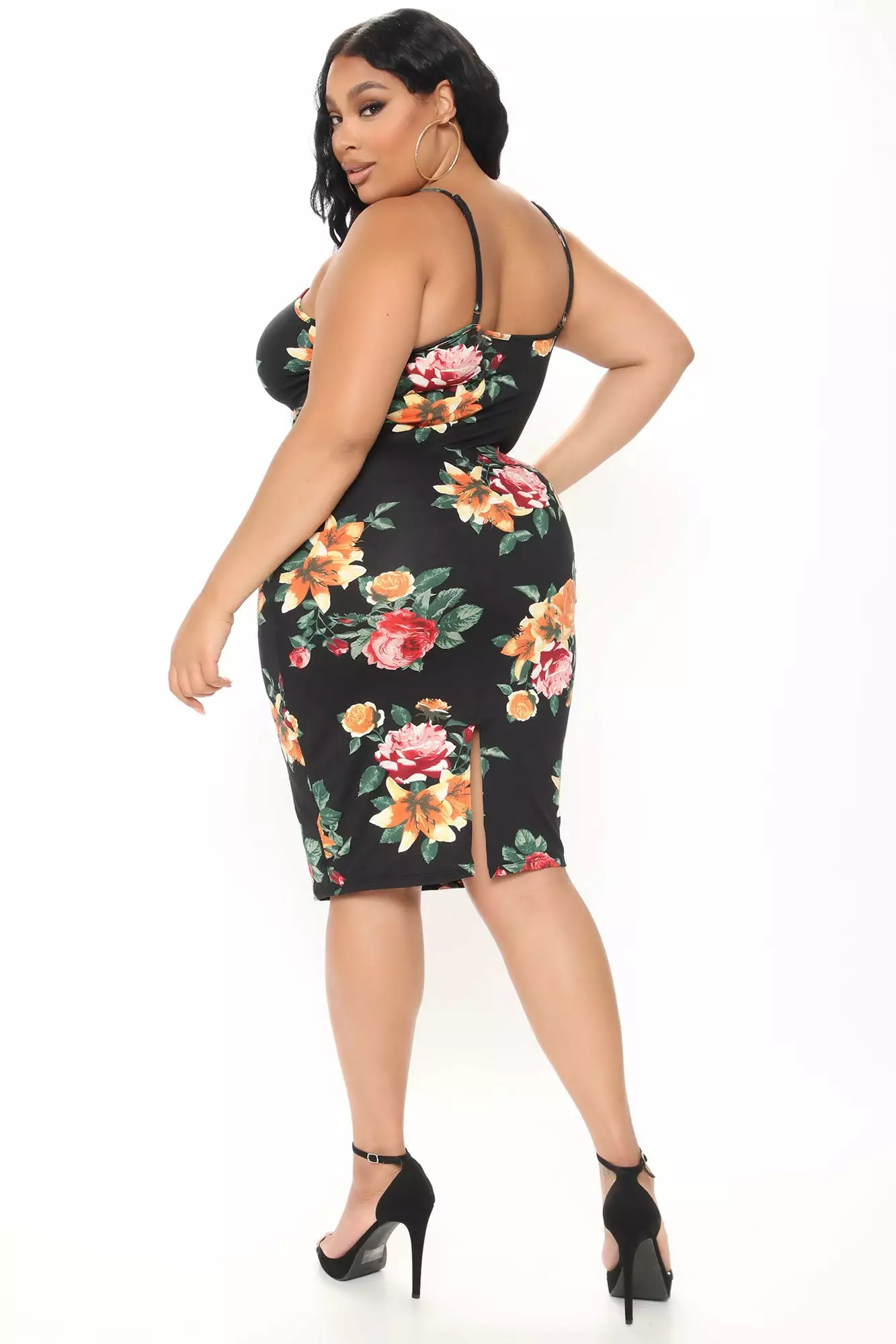 Fashion Nova Body Moves Midi Dress - Black Floral 16 Fashion Nova Body Moves Midi Dress - Black Floral - Image 14