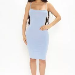 Fashion Nova Elisabel Mini Dress - Blue