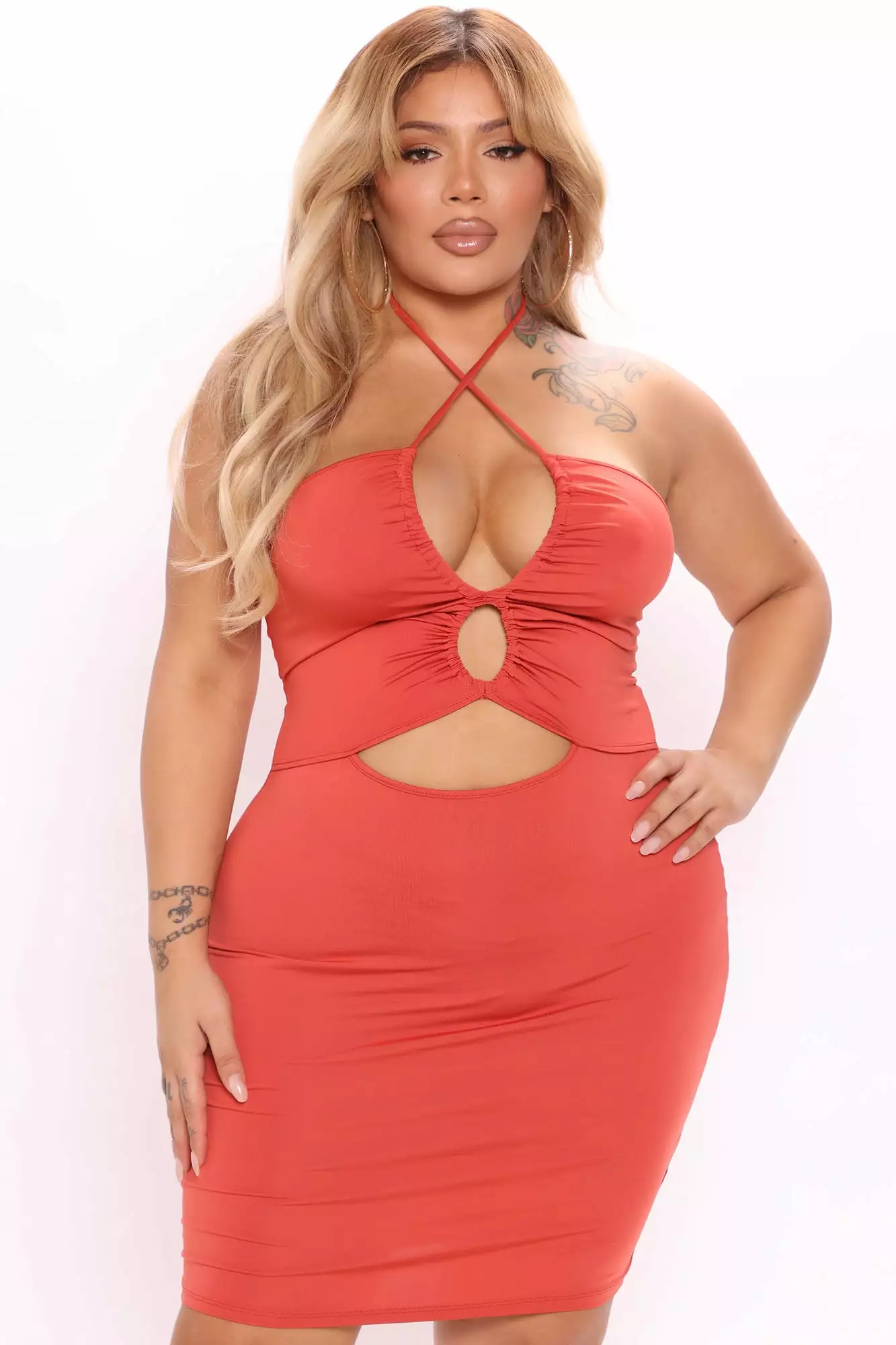 Fashion Nova Worth The Trouble Mini Dress - Rust 8 Fashion Nova Worth The Trouble Mini Dress - Rust - Image 6