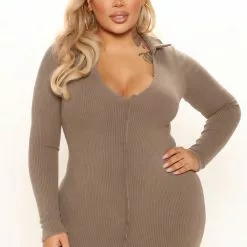 Fashion Nova Rule Breaker Mineral Wash Midi Dress - Mocha -Fashion Nova Dresses Shop 01 21 22Studio2 CE 09 59 02 6 GD2894 Mocha 17503 PLUS SG