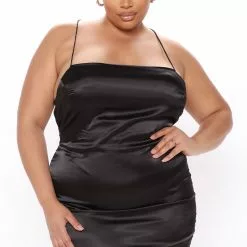 Fashion Nova Take Me Higher Satin Mini Dress - Black 24 Fashion Nova Take Me Higher Satin Mini Dress - Black -Fashion Nova Dresses Shop 01 22 21Studio3 EF TB 15 21 04 73 S3083DFN Black PLUS 0672 WG