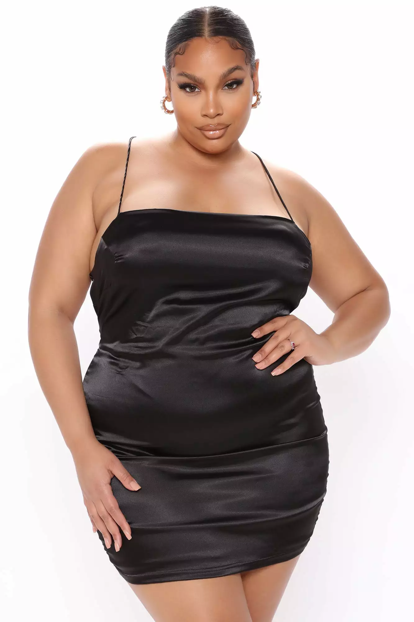 Fashion Nova Take Me Higher Satin Mini Dress - Black 13 Fashion Nova Take Me Higher Satin Mini Dress - Black - Image 11