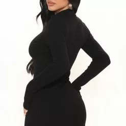 Fashion Nova Soho Snatched Mini Dress - Black -Fashion Nova Dresses Shop 01 24 22Studio1 ME RL 15 01 02 55 D14328 Black 1571 EH