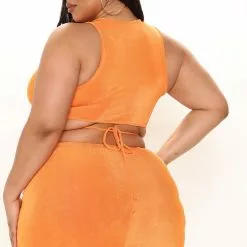 Fashion Nova Start Off Right Slinky Midi Dress - Orange -Fashion Nova Dresses Shop 01 24 22Studio2 CE MJ 11 53 23 36 JD44530 Orange 18403 PLUS EH