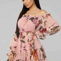 Fashion Nova Cultivate The Soul Floral Mini Dress - Pink -Fashion Nova Dresses Shop 01 25 19 Studio 2 DV 09 38 30 1442 Pink0558 JD scaled