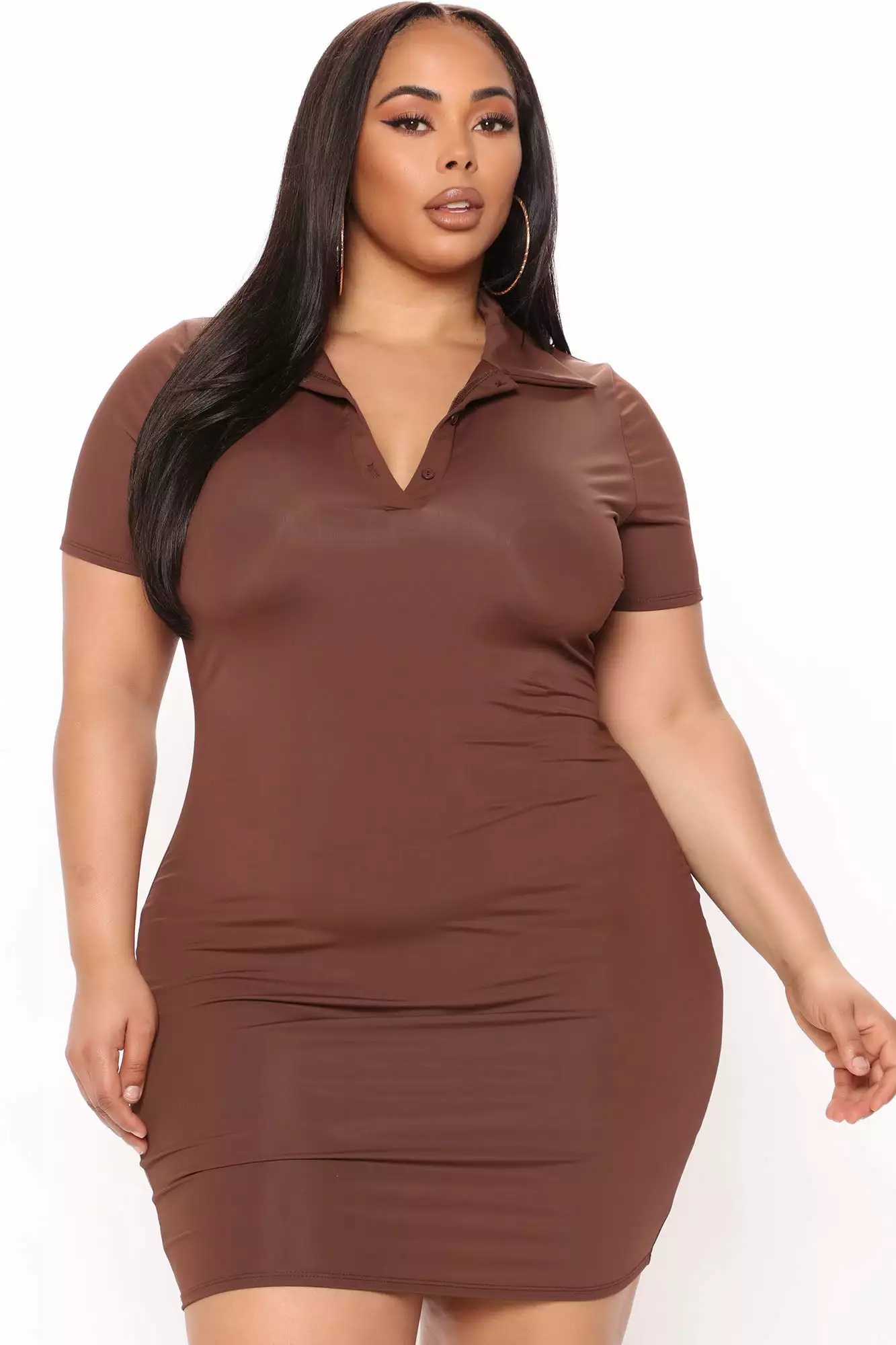 Fashion Nova Tall Ready To Go Mini Dress - Brown 8 Fashion Nova Tall Ready To Go Mini Dress - Brown - Image 6