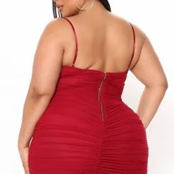 Fashion Nova Secret Lover Mesh Midi Dress - Wine -Fashion Nova Dresses Shop 01 25 22Studio4 RT MJ 12 57 00 66 JD3084 Wine 1304 PLUS KL