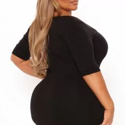 Fashion Nova A Little Bossy Midi Dress - Black 17 Fashion Nova A Little Bossy Midi Dress - Black -Fashion Nova Dresses Shop 01 27 22Studio4 RT KH 10 35 13 11 RD63619 Black 2366 PLUS EH