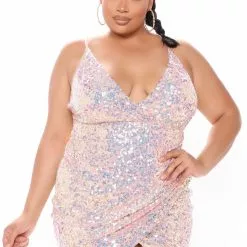 Fashion Nova Aubrey Sequin Mini Dress - Pink -Fashion Nova Dresses Shop 01 28 21Studio3 EF ON 13 56 12 54 D10286A Pink PLUS 0598 WG