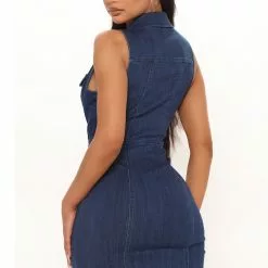 Fashion Nova Harper Denim Mini Dress - Dark Wash 9 Fashion Nova Harper Denim Mini Dress - Dark Wash -Fashion Nova Dresses Shop 01 31 22Studio1 RT KJ 13 06 46 6 HMD12998 DarkWash 2714 SG