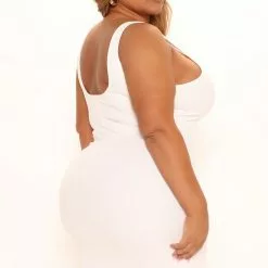 Fashion Nova Sculpted Ribbed Mini Dress - White -Fashion Nova Dresses Shop 01 31 22Studio2 KS 13 16 33 35 4530DY White 10195 PLUS KL