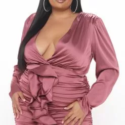 Fashion Nova All Ruffled Up Satin Mini Dress - Mauve 17 Fashion Nova All Ruffled Up Satin Mini Dress - Mauve -Fashion Nova Dresses Shop 02 01 21Studio3 MS OD 14 14 06 47 ZD503C006 Black PLUS 0578 RA