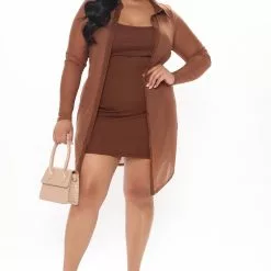 Fashion Nova You Mesh Me Mini Dress Set - Mocha -Fashion Nova Dresses Shop 02 02 21Studio2 MS TB 13 59 51 45 DGI3445 Mocha PLUS 0787 WG