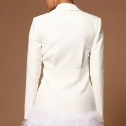 Fashion Nova Delia Feathered Blazer Dress - White -Fashion Nova Dresses Shop 02 03 22Studio5 SN KP 10 14 43 5 A49360 White 0994 EH