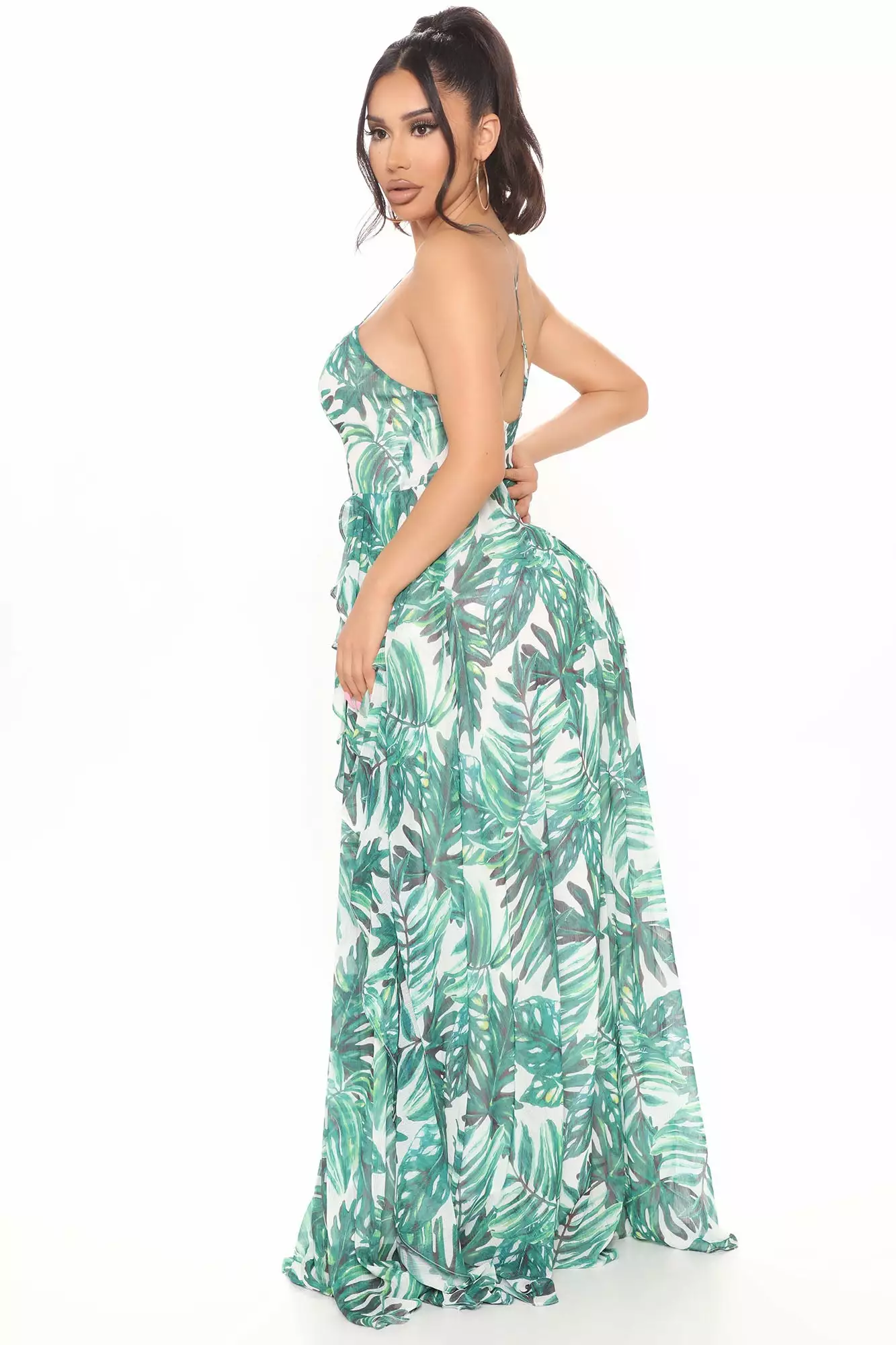 Fashion Nova Wild In The Jungle Printed Maxi Dress - Green 6 Fashion Nova Wild In The Jungle Printed Maxi Dress - Green - Image 4