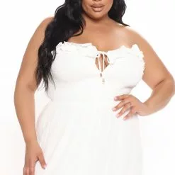 Fashion Nova Always A Beach Day Maxi Dress - White -Fashion Nova Dresses Shop 02 04 21Studio4 DD SA 15 15 11 66 SK0042 White PLUS 52922 EH