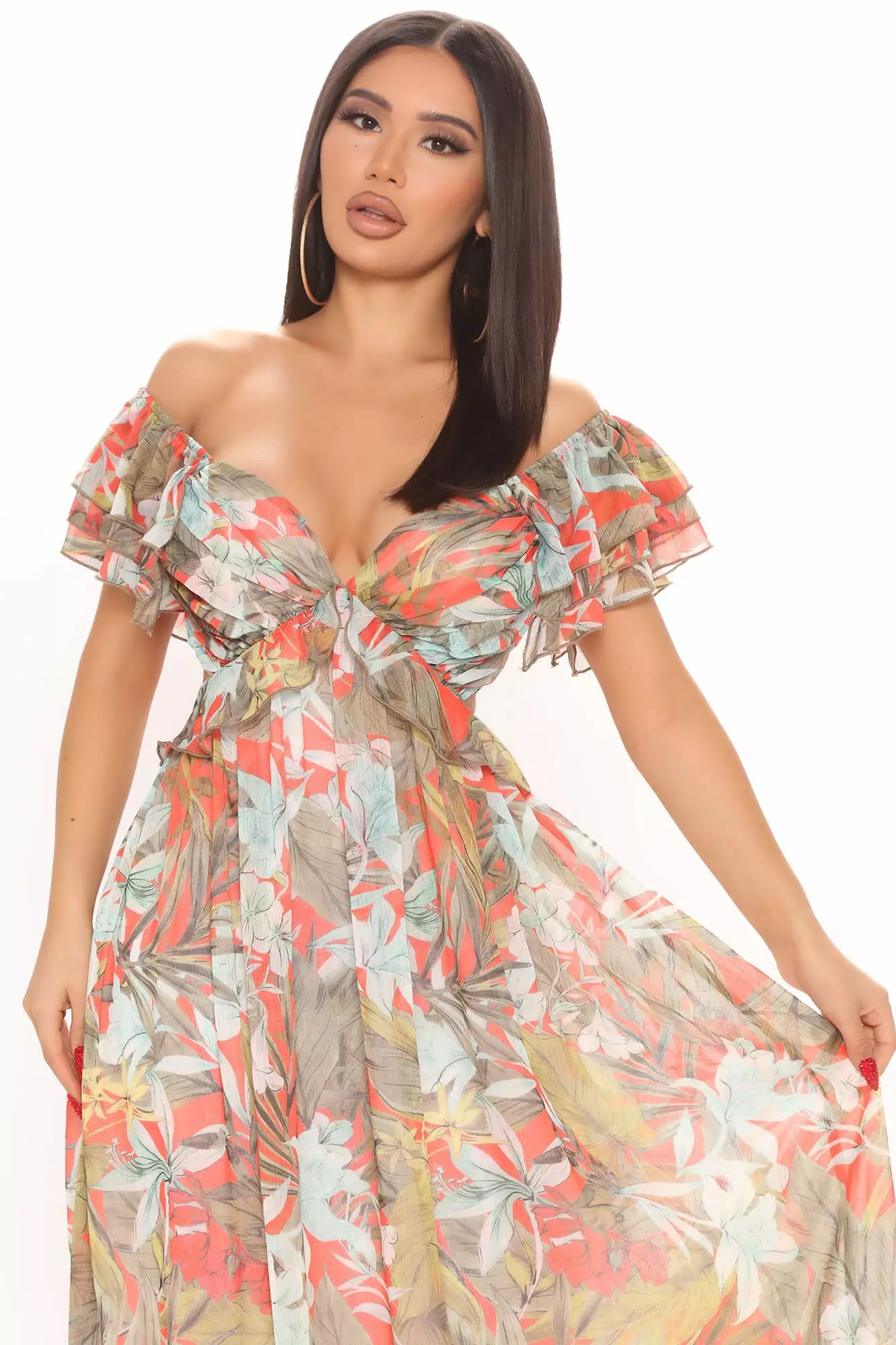 Fashion Nova Bring Me Mimosas Maxi Dress - Orange/combo 5 Fashion Nova Bring Me Mimosas Maxi Dress - Orange/combo - Image 3