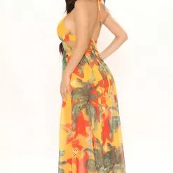 Fashion Nova Kenz Halter Maxi Dress - Orange/combo -Fashion Nova Dresses Shop 02 09 22Studio3 CE 11 52 29 26 DM2473 Orangecombo P 1126 SG