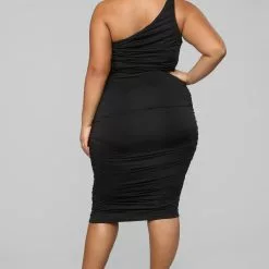 Fashion Nova Barely Know Me One Shoulder Midi Dress - Black -Fashion Nova Dresses Shop 02 14 19 Studio 3 AB 10 08 39 D1747 Black 0544 NT scaled