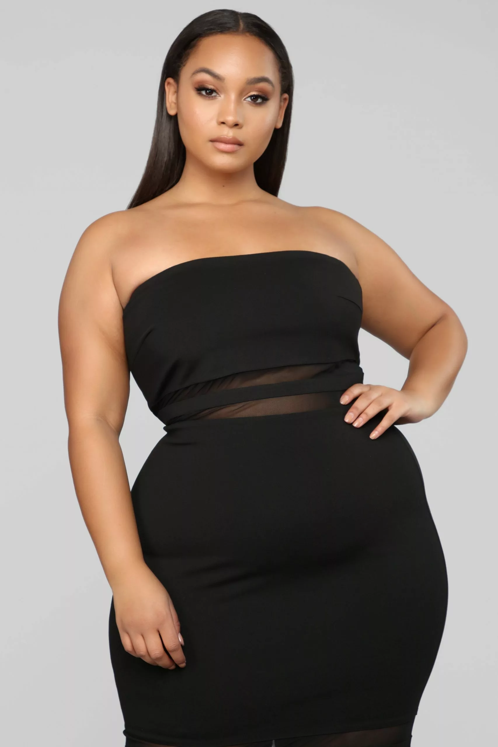 Fashion Nova A Little Meshed Up Midi Dress - Black 8 Fashion Nova A Little Meshed Up Midi Dress - Black - Image 6