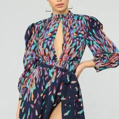 Fashion Nova Wings Of A Feather Maxi Dress - Navy -Fashion Nova Dresses Shop 02 14 19 Studio 4 RM 11 19 28 DWR11925 Navy 24111 WG scaled