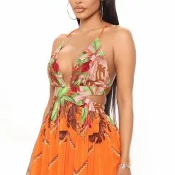 Fashion Nova Lanai Sleeveless Maxi Dress - Orange/combo 16 Fashion Nova Lanai Sleeveless Maxi Dress - Orange/combo -Fashion Nova Dresses Shop 02 14 22Studio4 SN ON 15 28 33 47 DM1877 Orangecombo 3014 MH