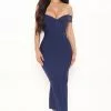 Fashion Nova Italian Views Bandage Mini Dress - Navy
