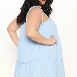 Fashion Nova Yulia Mini Dress - Light Blue -Fashion Nova Dresses Shop 02 21 22Studio1 MS AC 11 40 44 20 HF22F067 LightBlue 3326 PLUS EH