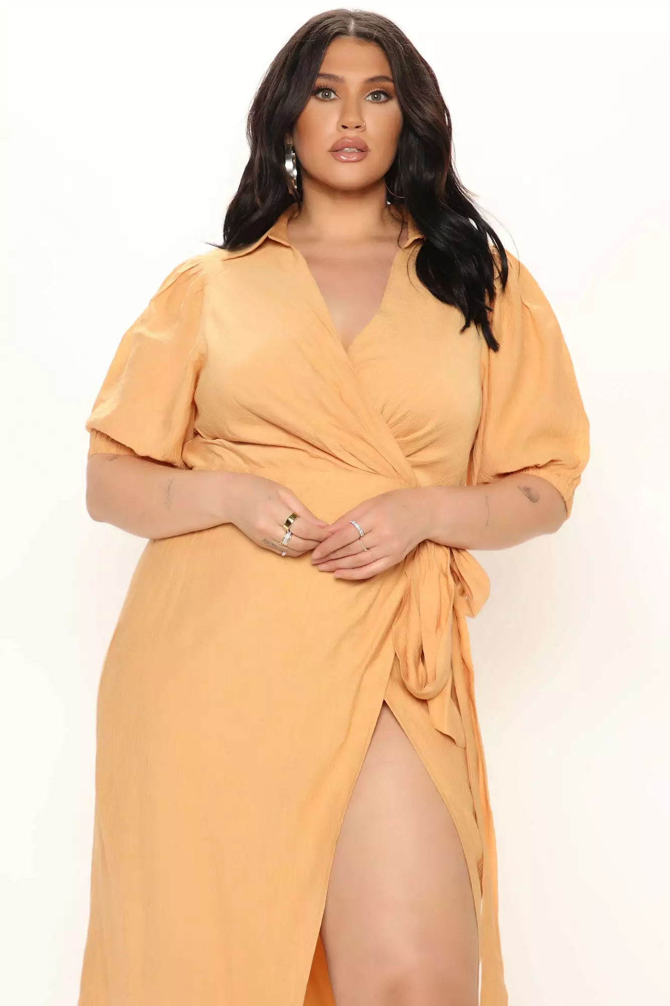 Fashion Nova Showered With Love Midi Dress - Orange 8 Fashion Nova Showered With Love Midi Dress - Orange - Image 6