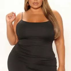 Fashion Nova Gabi Double Lined Mini Dress - Black -Fashion Nova Dresses Shop 02 22 22Studio1 DM AC 10 10 11 10 JD46235 Black 4110 PLUS KL