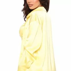 Fashion Nova On Tour Satin Dress Set - Yellow -Fashion Nova Dresses Shop 02 22 22Studio3 ME LT 09 46 53 4 TD7809C Yellow P 1797 KS