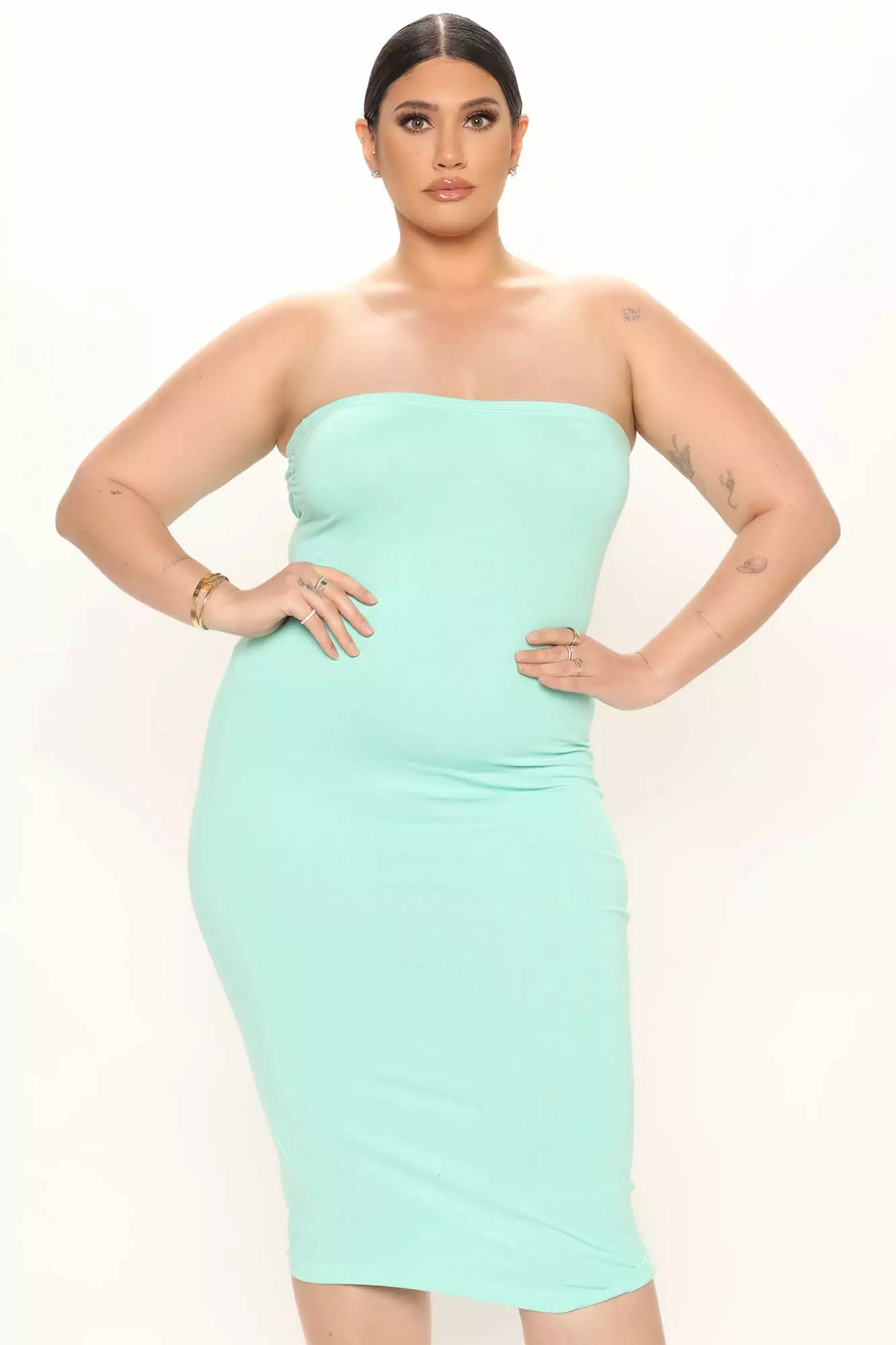 Fashion Nova Mia 2 Pack Midi Dress - Aqua/Combo 14 Fashion Nova Mia 2 Pack Midi Dress - Aqua/Combo - Image 12