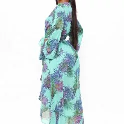 Fashion Nova Nadine Long Sleeve Midi Dress - Teal/combo -Fashion Nova Dresses Shop 02 24 22Studio4 BR KG 15 28 13 49 DM1494 Tealcombo 3009 SG