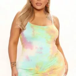 Fashion Nova Good Timing Tie Dye Midi Dress - Pink/combo -Fashion Nova Dresses Shop 02 28 22Studio1 MS AC 10 00 06 10 AD38951T86 Pinkcombo 6499 PLUS KS