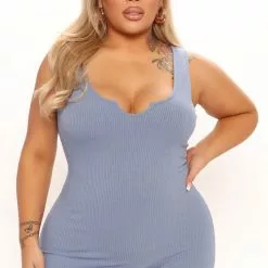 Fashion Nova Jane Heavy Rib Mini Dress - Blue -Fashion Nova Dresses Shop 02 28 22Studio1 MS AC 13 37 12 39 4701DM Blue 6778 PLUS PB