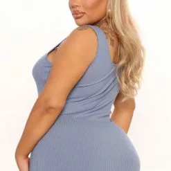 Fashion Nova Jane Heavy Rib Mini Dress - Blue -Fashion Nova Dresses Shop 02 28 22Studio1 MS AC 13 37 39 39 4701DM Blue 6783 PLUS PB
