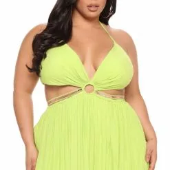 Fashion Nova Busy Weekends Maxi Dress - Lime -Fashion Nova Dresses Shop 02 28 22Studio3 ME KP 14 27 38 30 DM2537 Lime 3986 PLUS KL