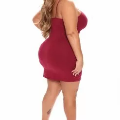 Fashion Nova Katie Cami Slip Dress - Burgundy -Fashion Nova Dresses Shop 02 28 22Studio5 KJ LT 12 02 20 35 D9668 Burgundy 1578 PLUS KL