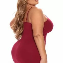 Fashion Nova Katie Cami Slip Dress - Burgundy -Fashion Nova Dresses Shop 02 28 22Studio5 KJ LT 12 02 25 35 D9668 Burgundy 1582 PLUS KL