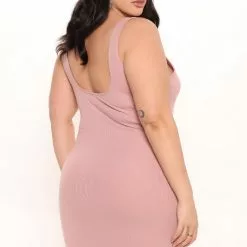 Fashion Nova Sculpted Ribbed Mini Dress - Mauve -Fashion Nova Dresses Shop 03 01 22Studio1 MS AC 13 58 56 47 4530DY Mauve 7645 PLUS EH