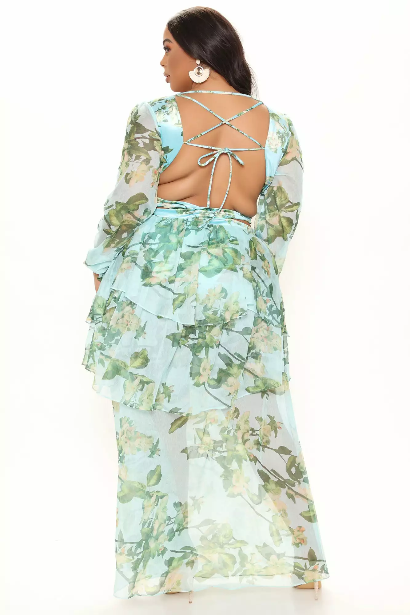 Fashion Nova Garden Kisses Maxi Dress - Turquoise 10 Fashion Nova Garden Kisses Maxi Dress - Turquoise - Image 8